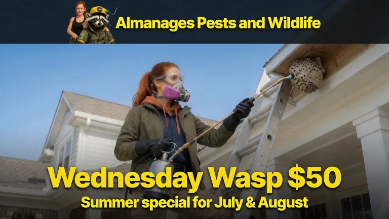 D'Zia Spraying a wasp nest