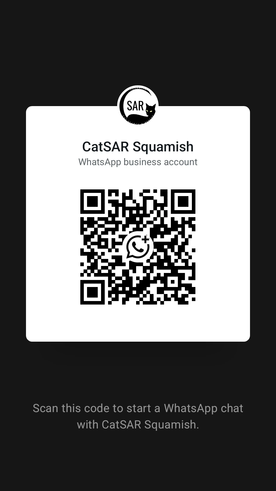 CatSAR WhatsApp link